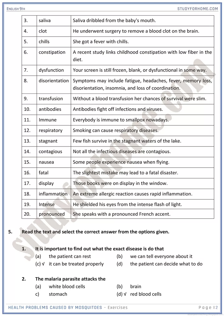 healthy life style solved book exercise english 9th 2