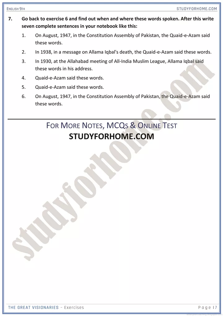 pakistan and national pride solved book exercise english 9th 4