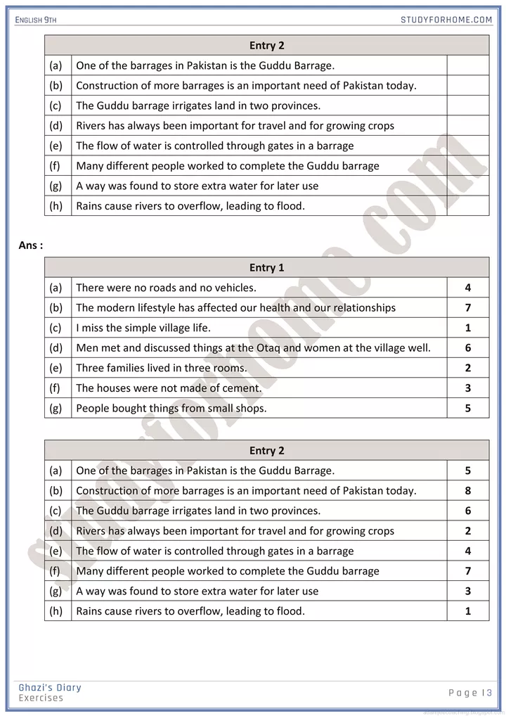 people and places solved book exercise english 9th 3