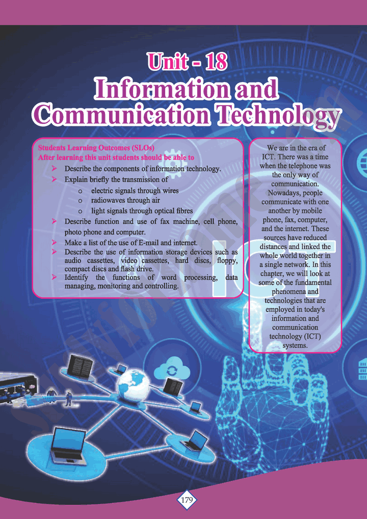 Information And Communication Technology ICT - Unit 18 - Physics 10th ...