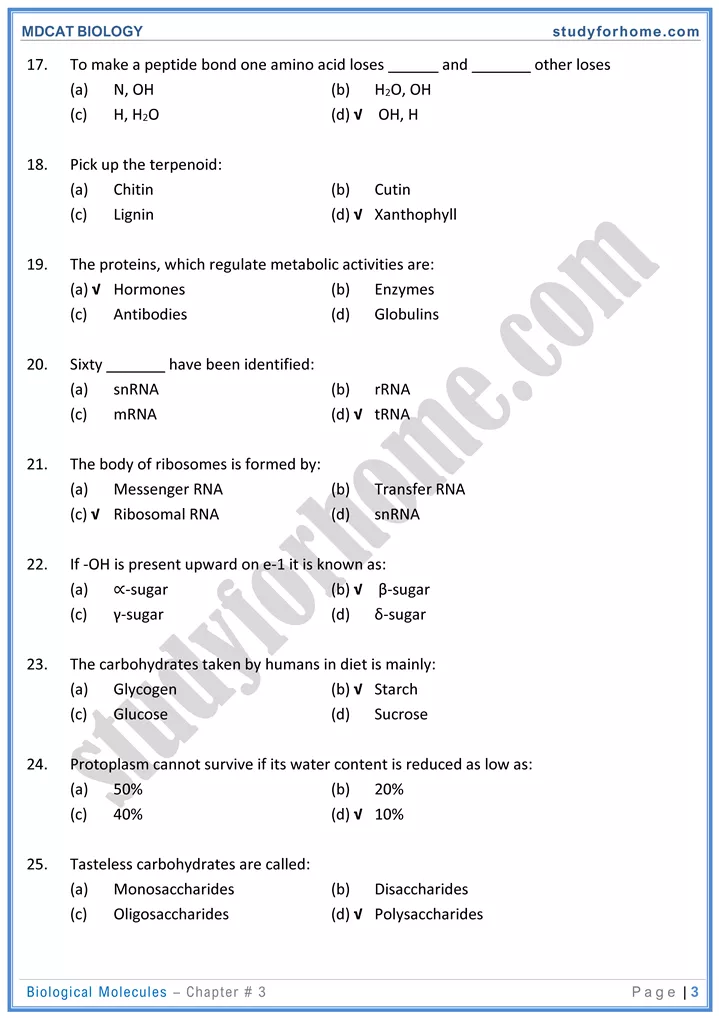 mdcat-biology-chapter-3-biological-molecules-online-mcqs-test-3