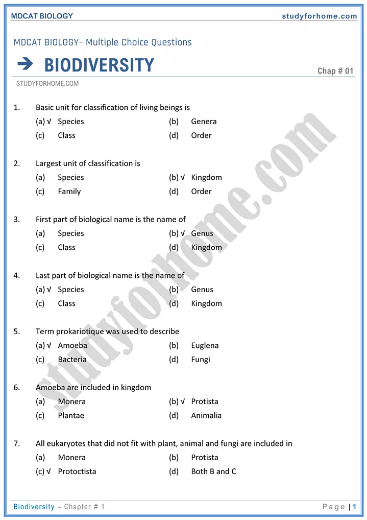 mdcat-biology-chapter-1-biodiversity-online-mcqs-test-1