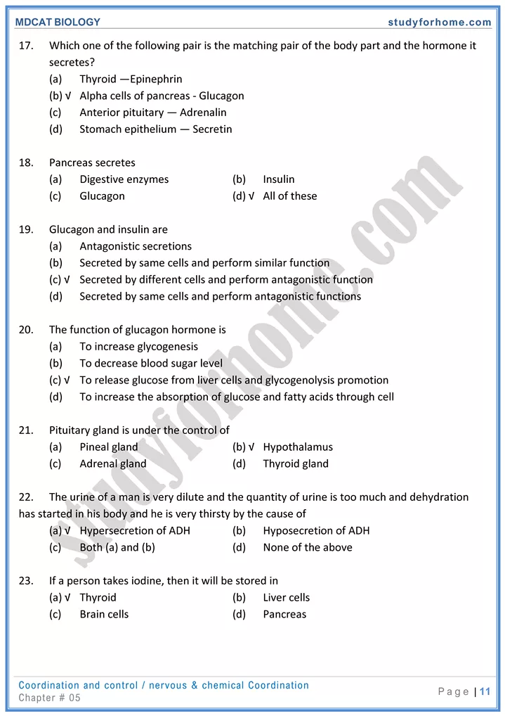 mdcat-biology-chapter-5-coordination-and-control-online-mcqs-test-11