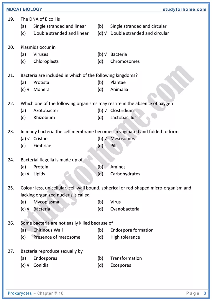 chap 10 prokaryotes biology mdcat 03