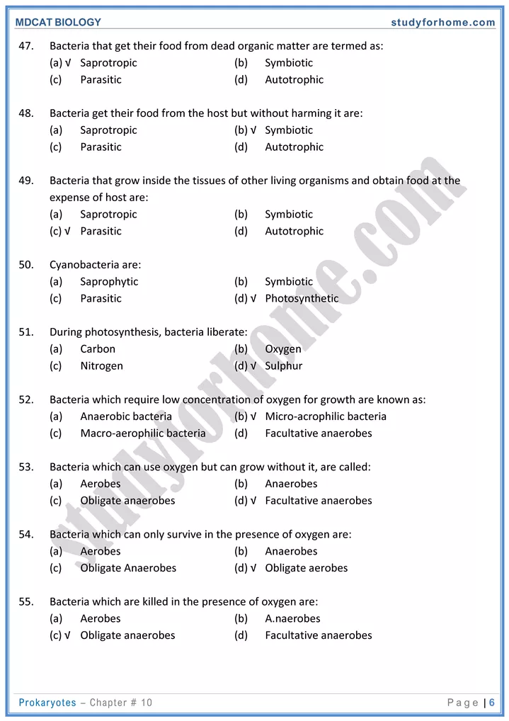 chap 10 prokaryotes biology mdcat 06