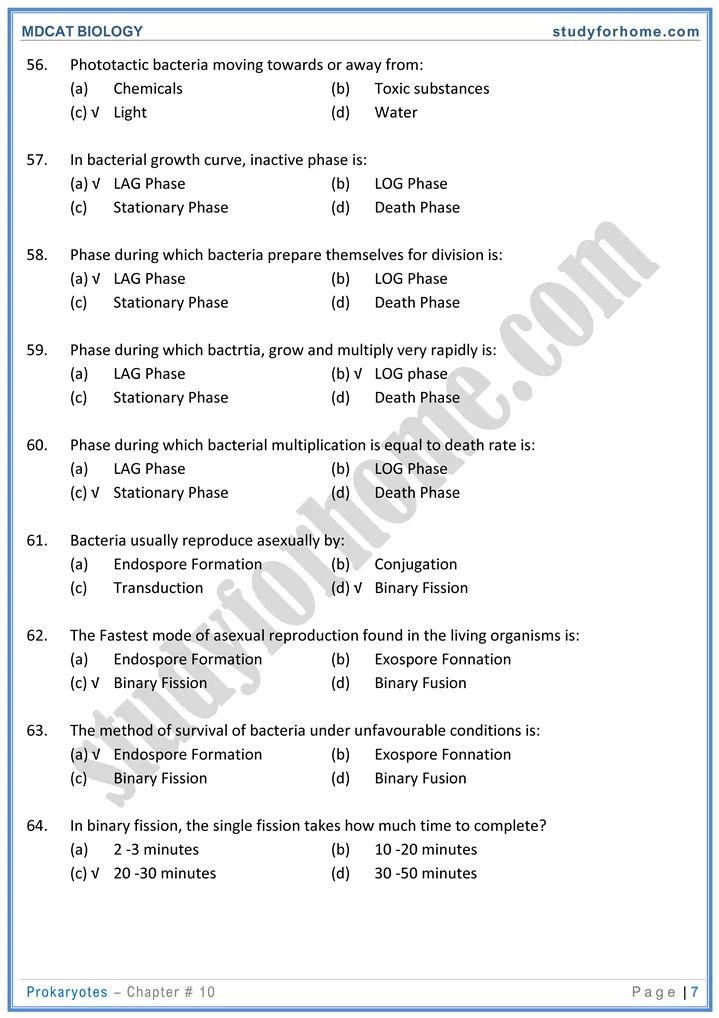 chap 10 prokaryotes biology mdcat 07