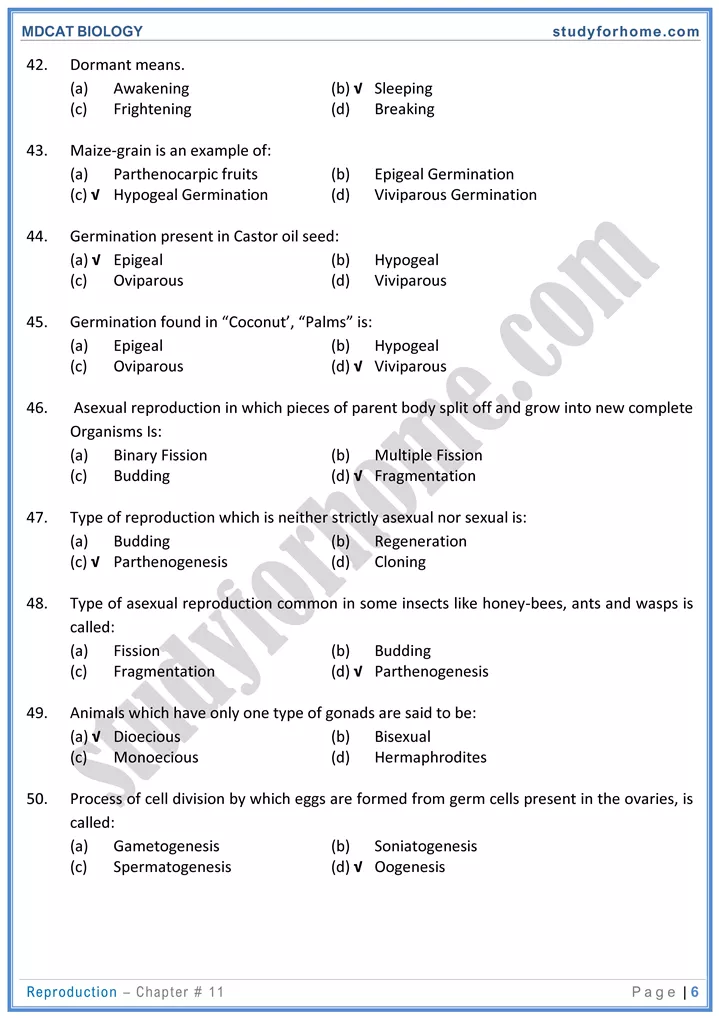 chap 11 reproduction biology mdcat 06