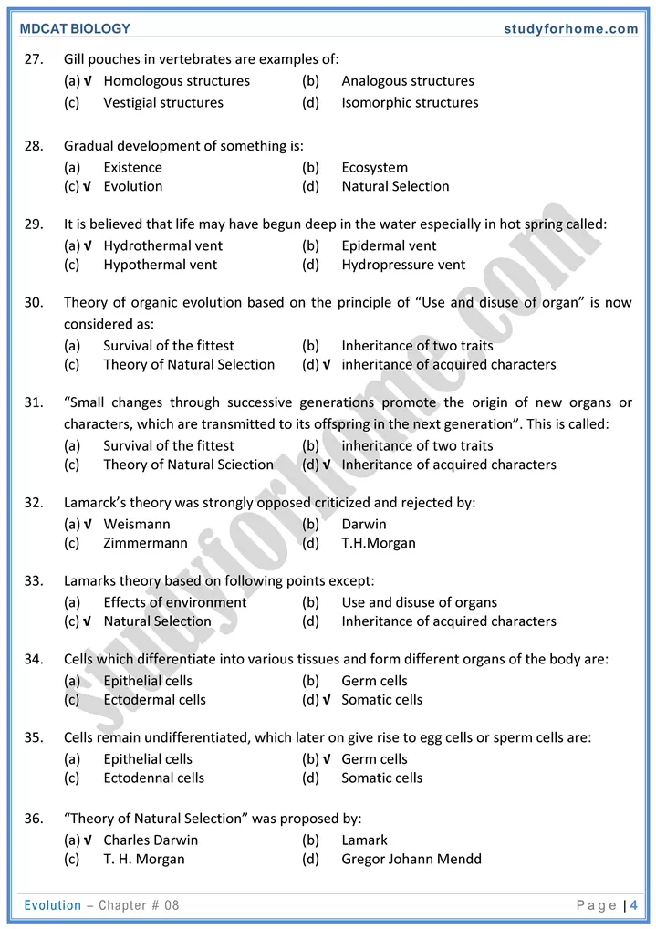 chap 8 evolution biology mdcat 04