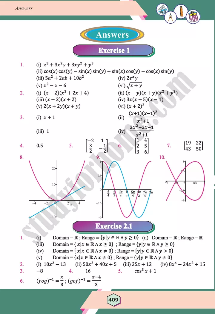 chapter answers maths 12th 01