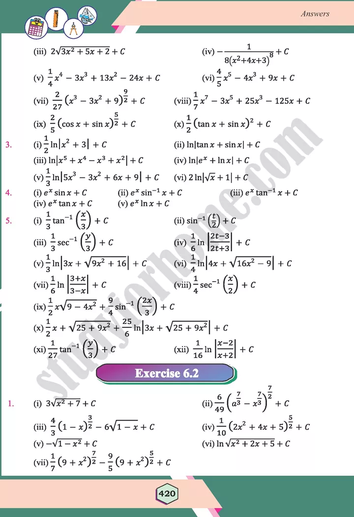 chapter answers maths 12th 12