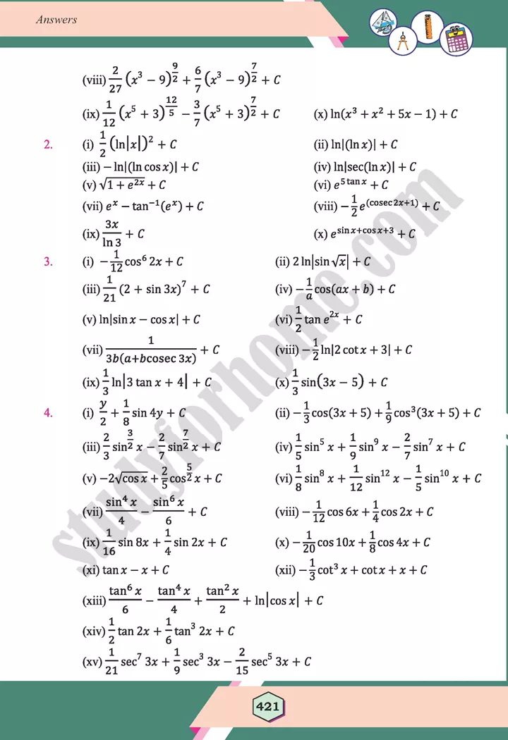 chapter answers maths 12th 13