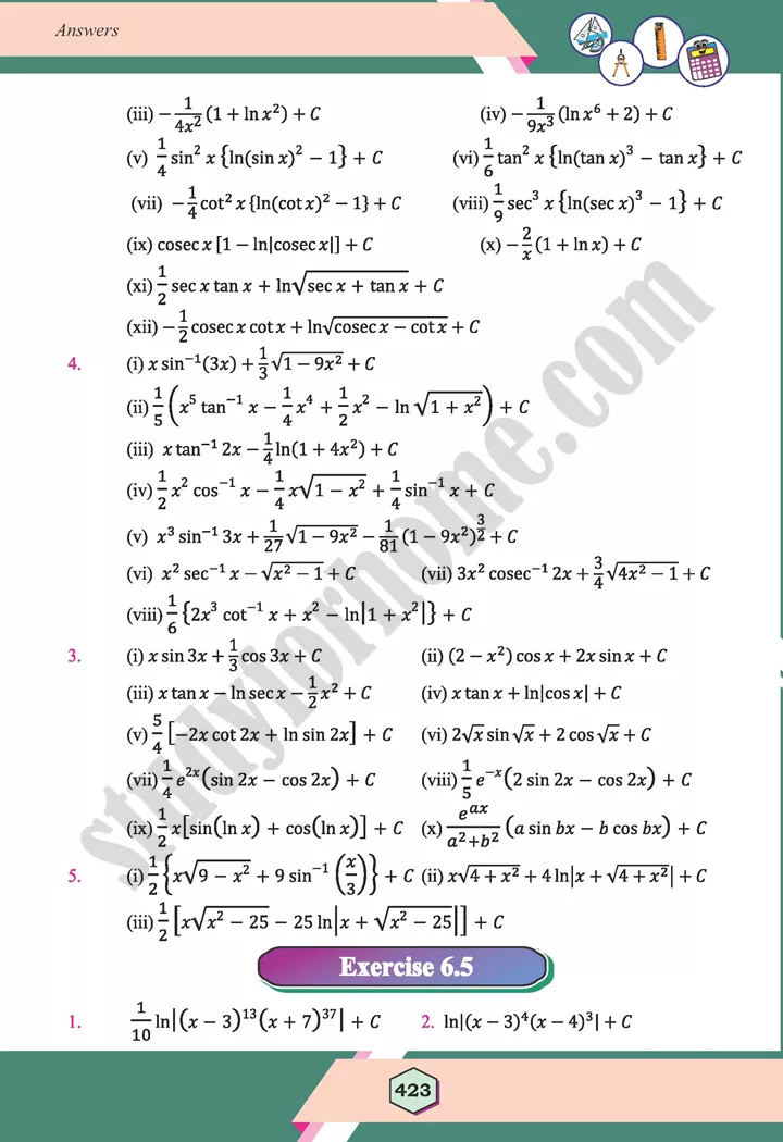 chapter answers maths 12th 15