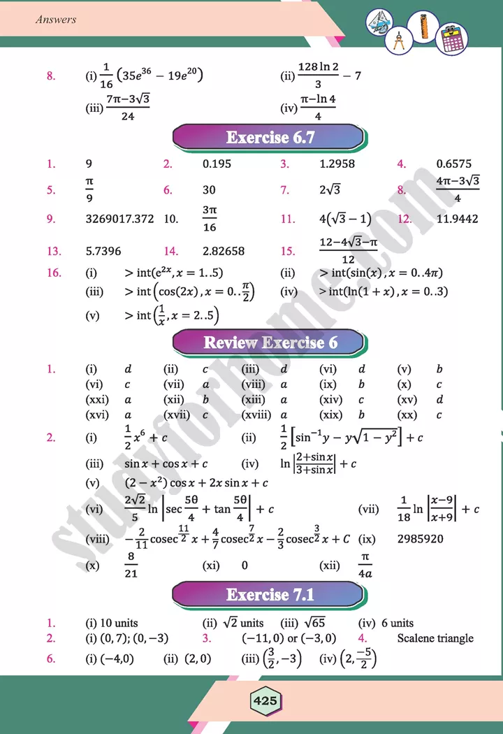 chapter answers maths 12th 17