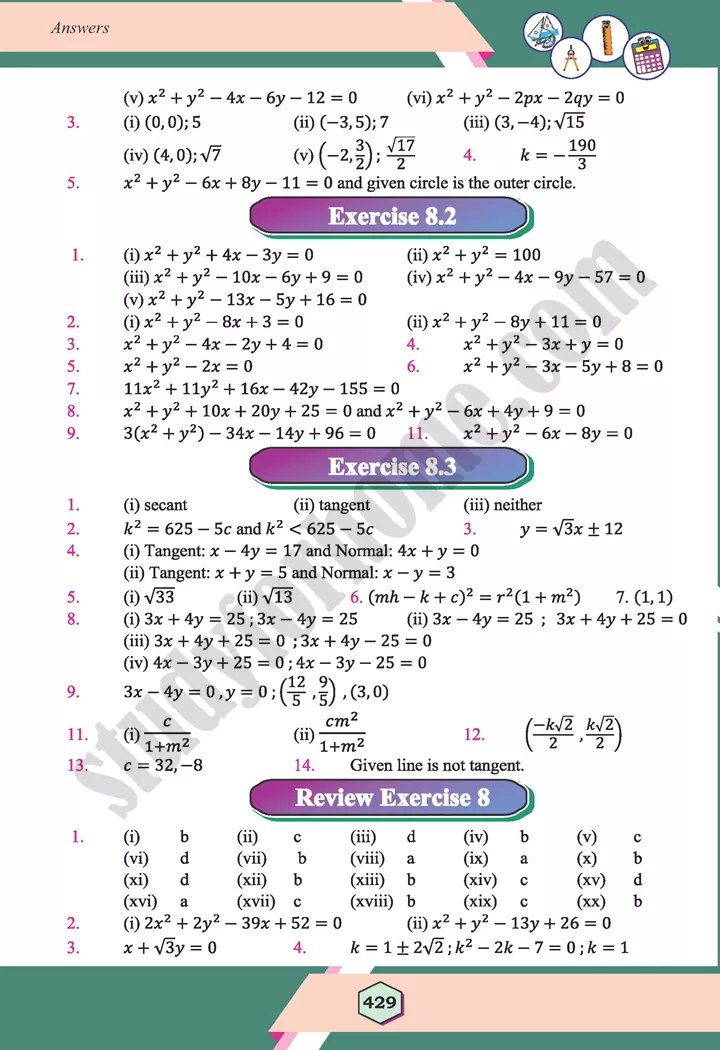 chapter answers maths 12th 21