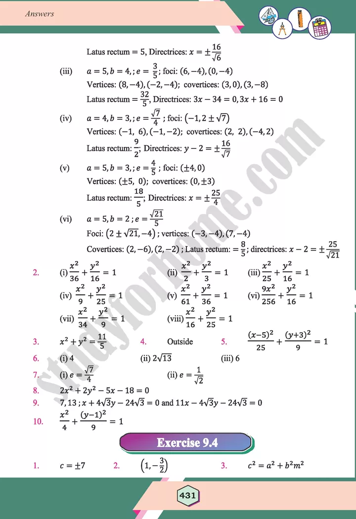 chapter answers maths 12th 23