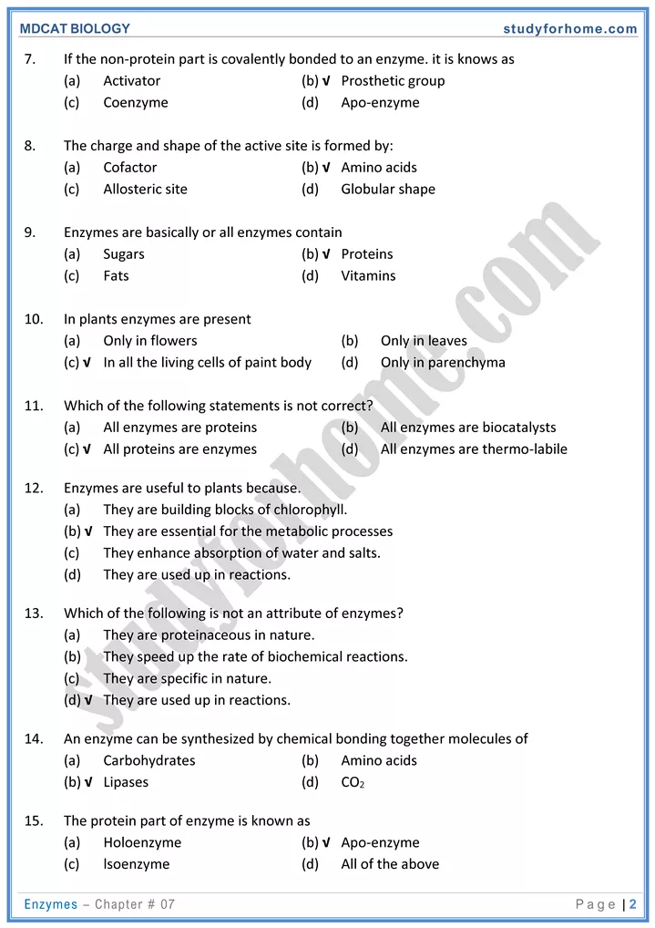 mdcat-biology-chapter-7-enzymes-online-mcqs-test-2