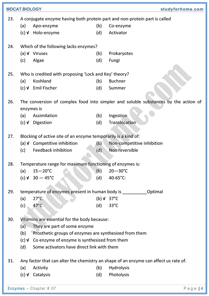 mdcat-biology-chapter-7-enzymes-online-mcqs-test-4