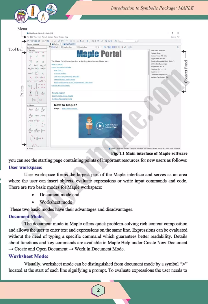 unit 1 introduction to symbolic package maple maths 12th 02