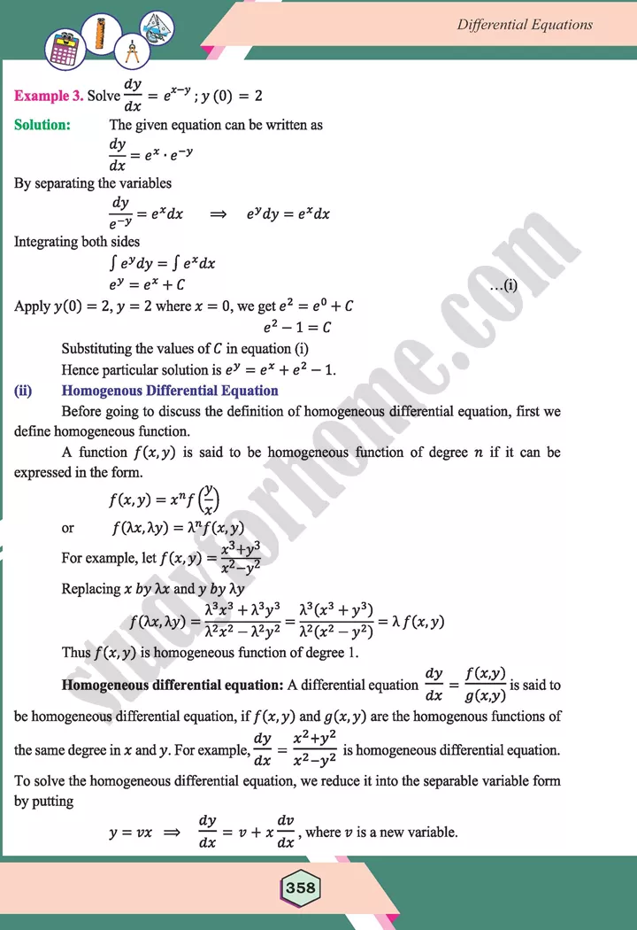 unit 10 differential equations maths 12th 08