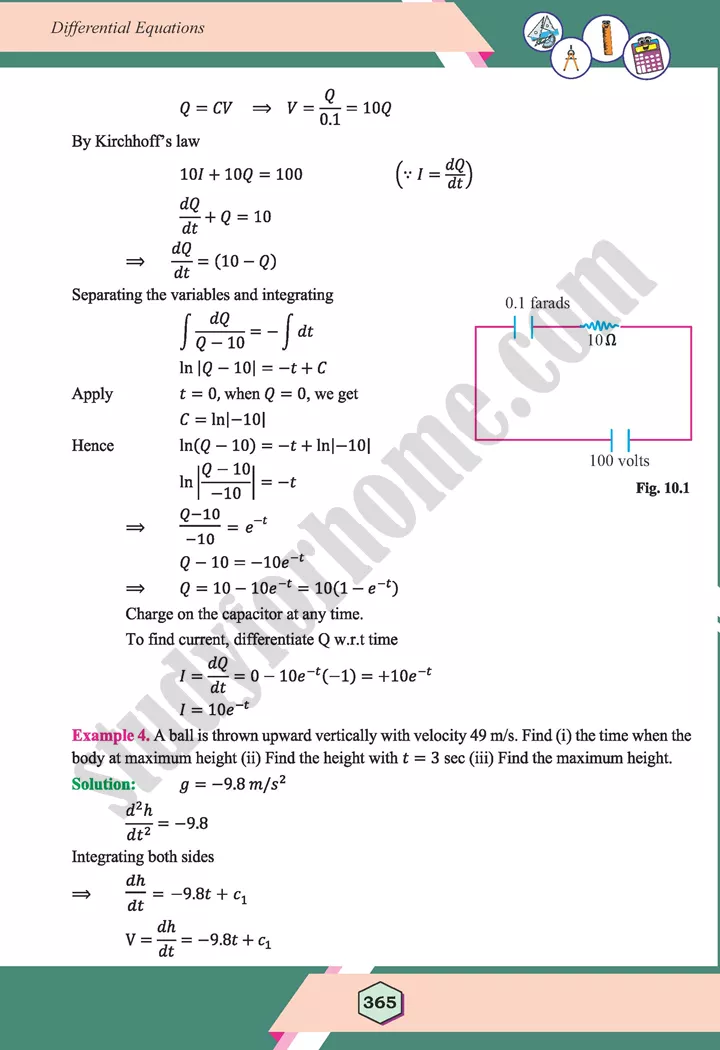 unit 10 differential equations maths 12th 15