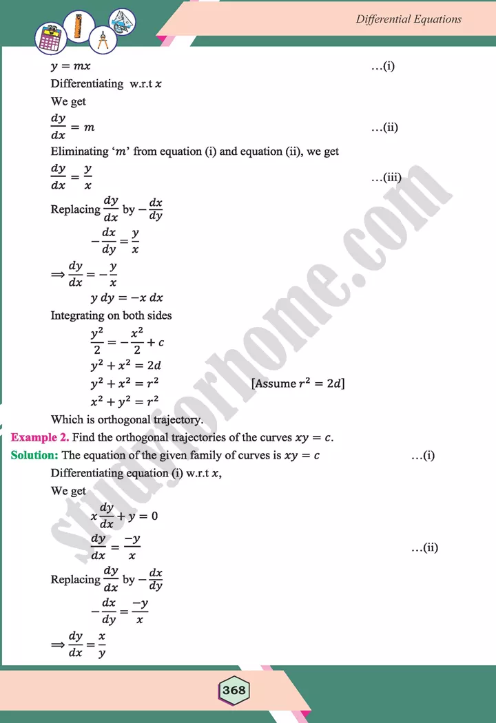 unit 10 differential equations maths 12th 18