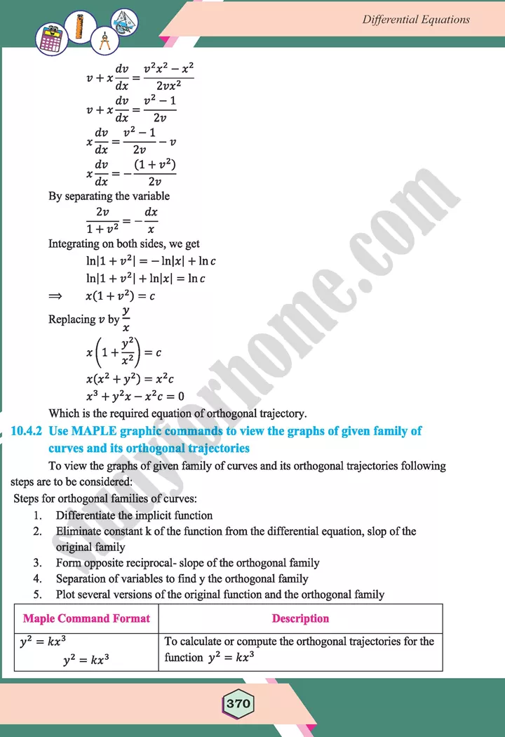 unit 10 differential equations maths 12th 20