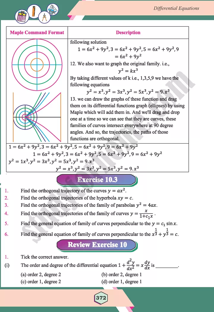 unit 10 differential equations maths 12th 22