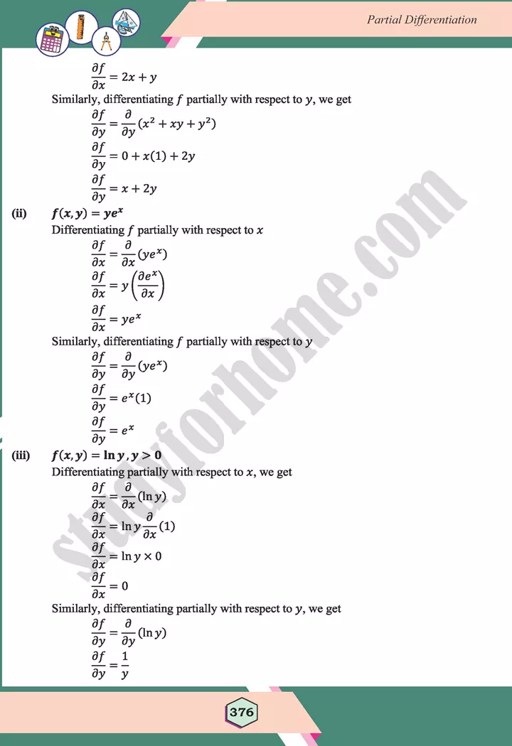 unit 11 partial differentiation maths 12th 02