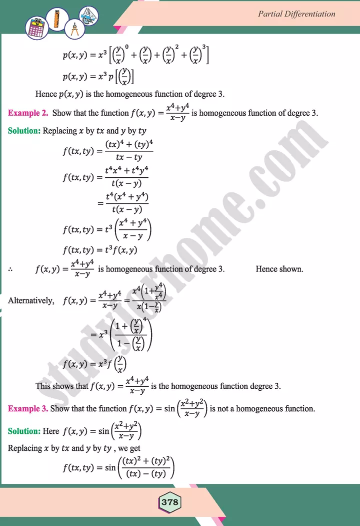 unit 11 partial differentiation maths 12th 04