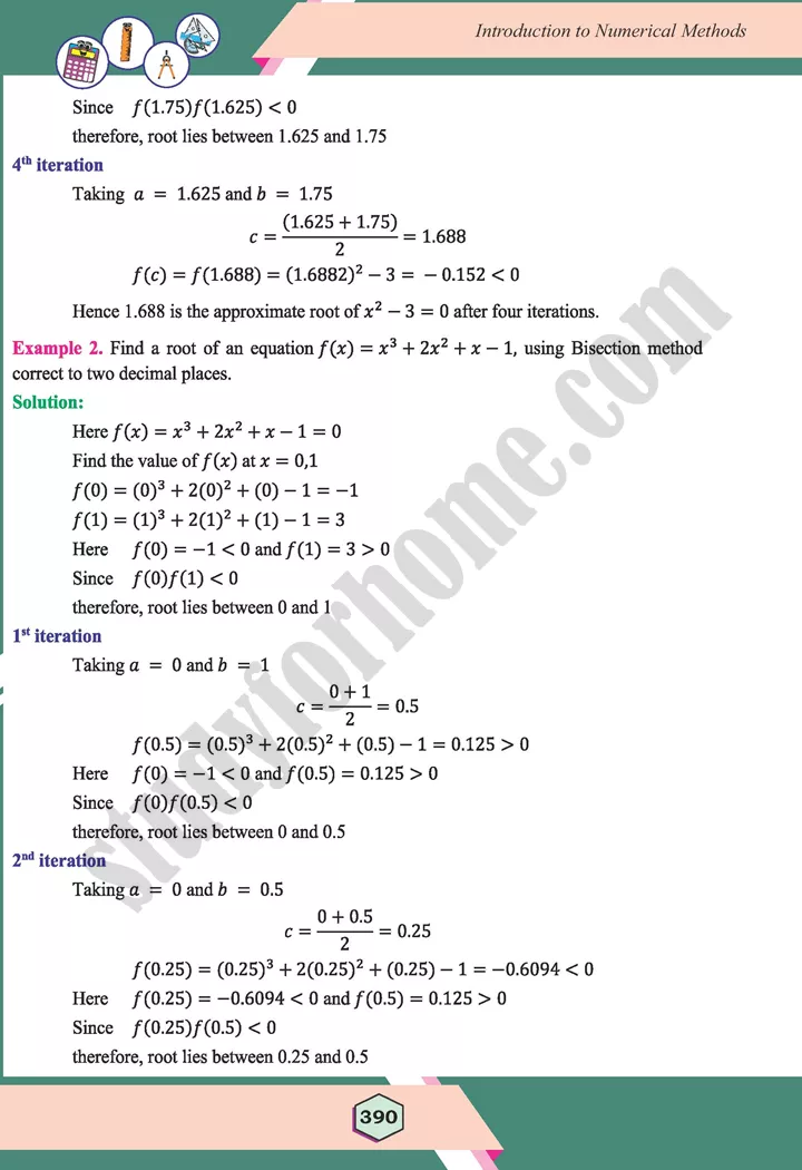 unit 12 introduction to numerical methods maths 12th 03