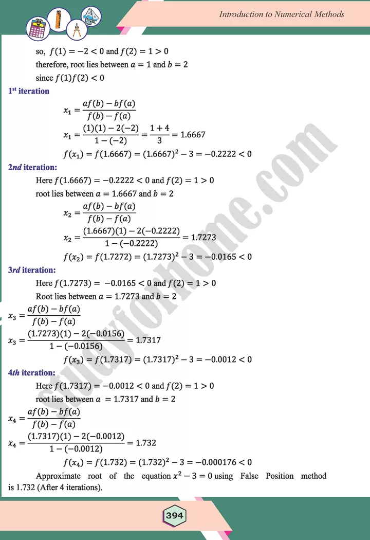 unit 12 introduction to numerical methods maths 12th 07