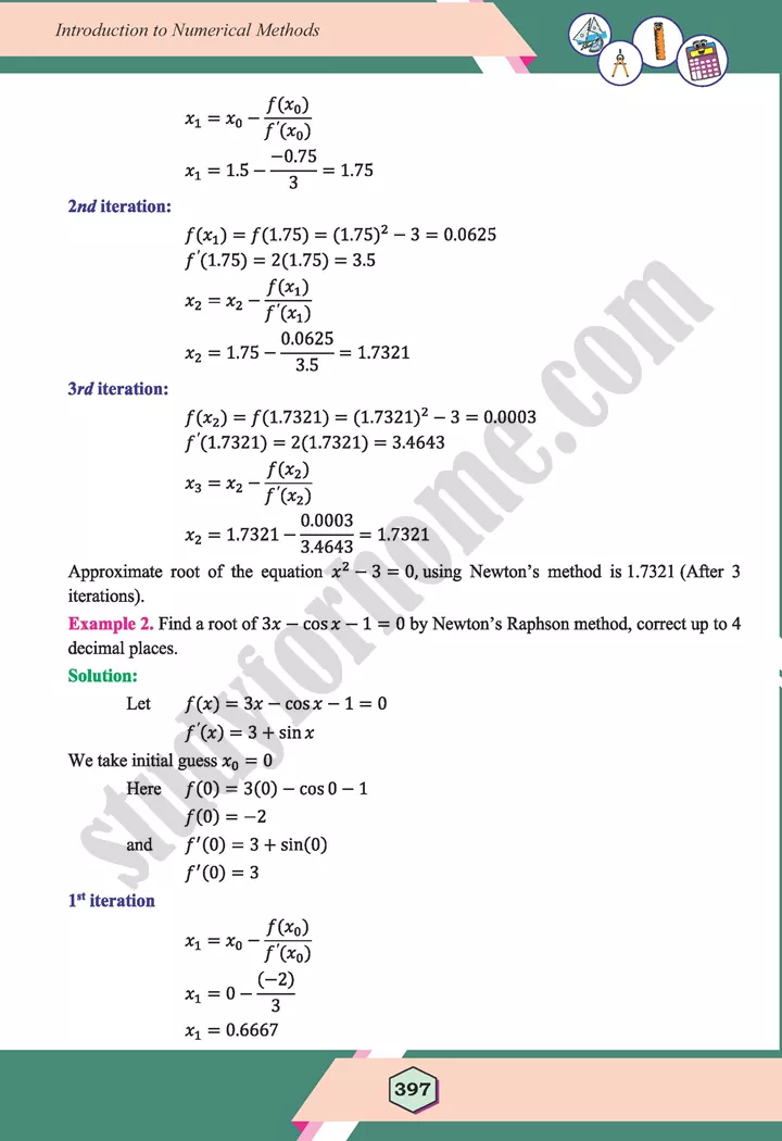 unit 12 introduction to numerical methods maths 12th 10