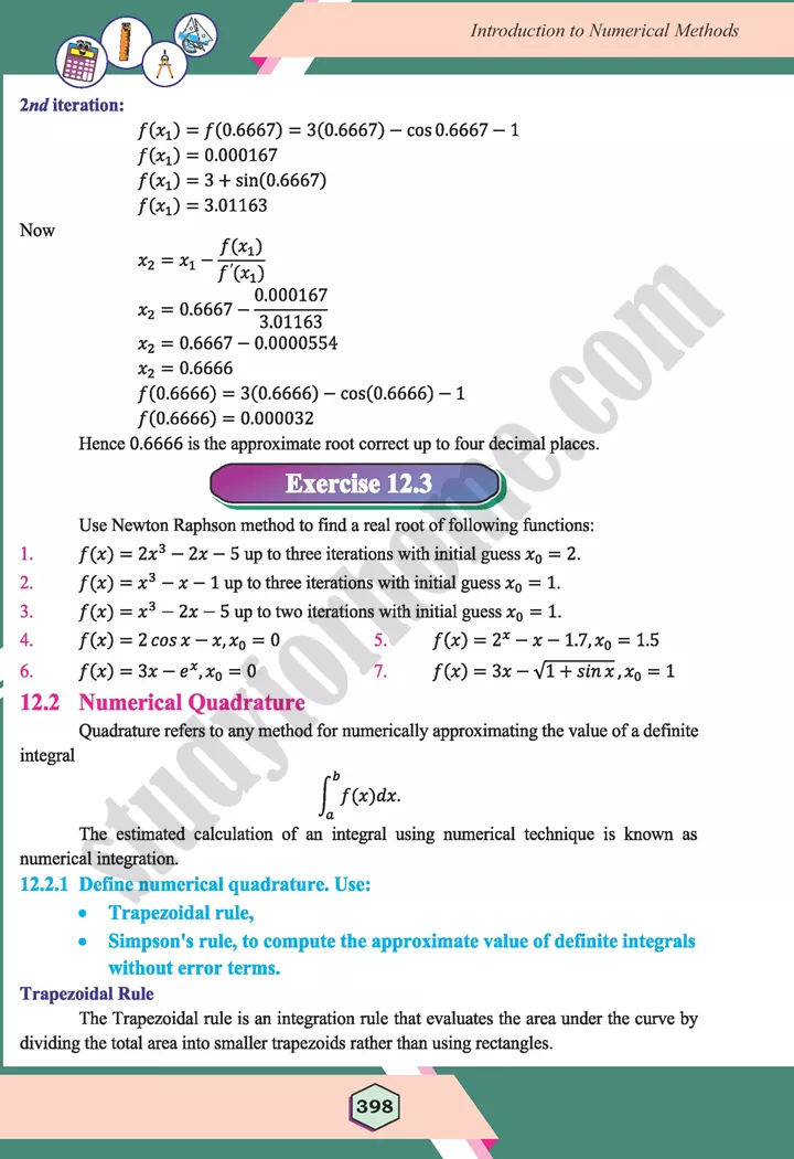 unit 12 introduction to numerical methods maths 12th 11