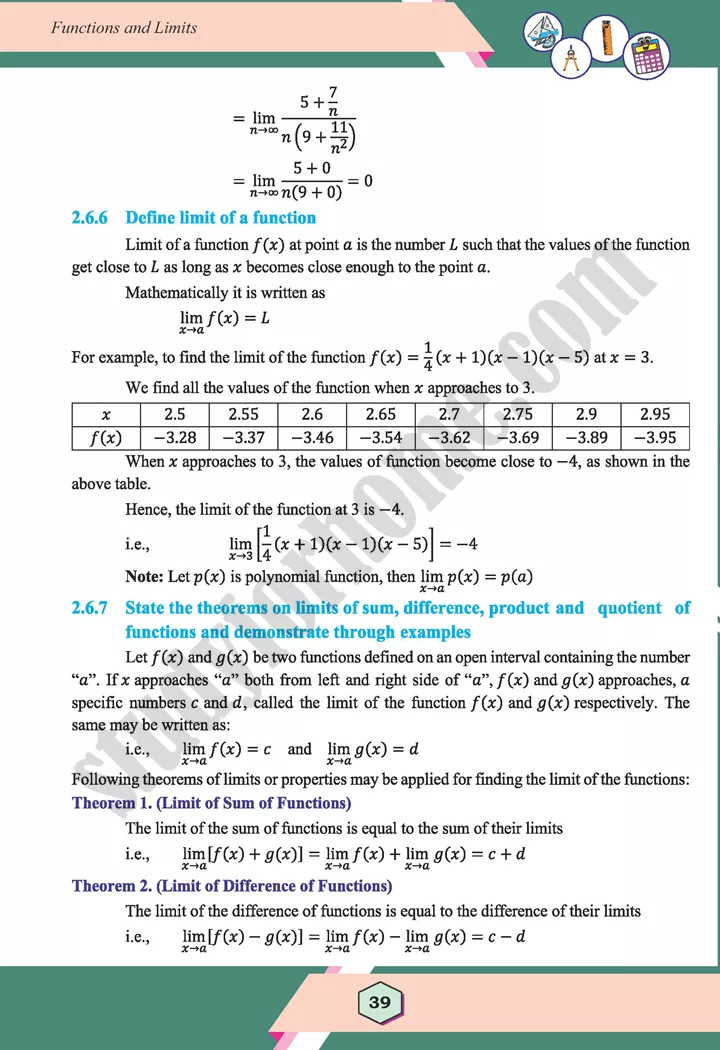 unit 2 functions and limits maths 12th 20