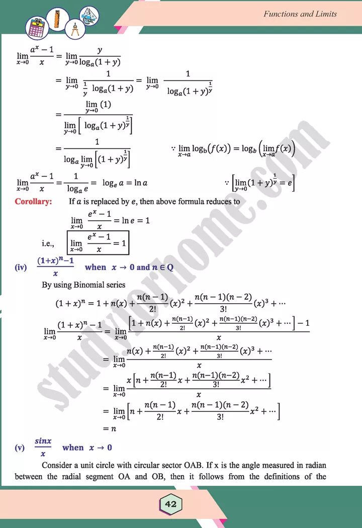 unit 2 functions and limits maths 12th 23