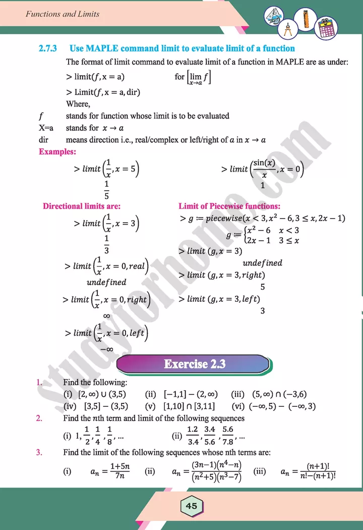 unit 2 functions and limits maths 12th 26