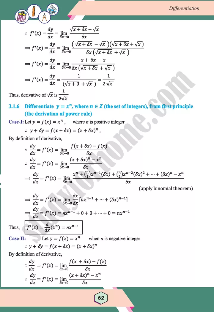 unit 3 differentiation maths 12th 05