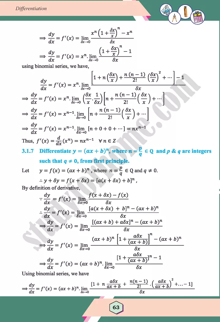 unit 3 differentiation maths 12th 06