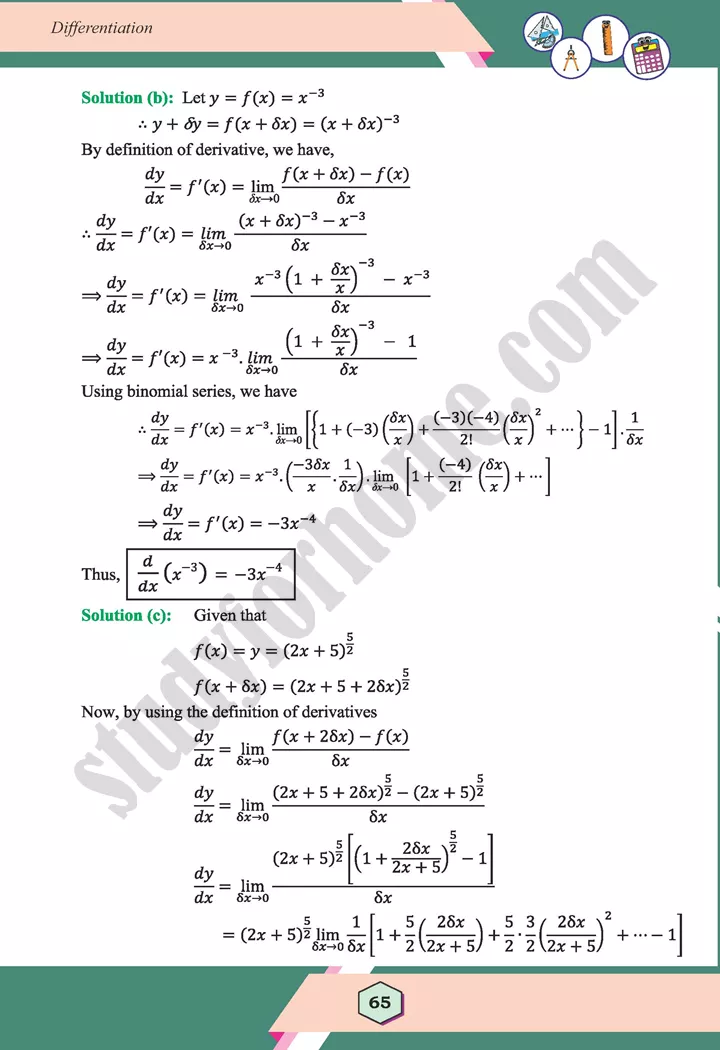 unit 3 differentiation maths 12th 08