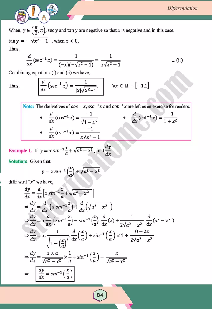 unit 3 differentiation maths 12th 27