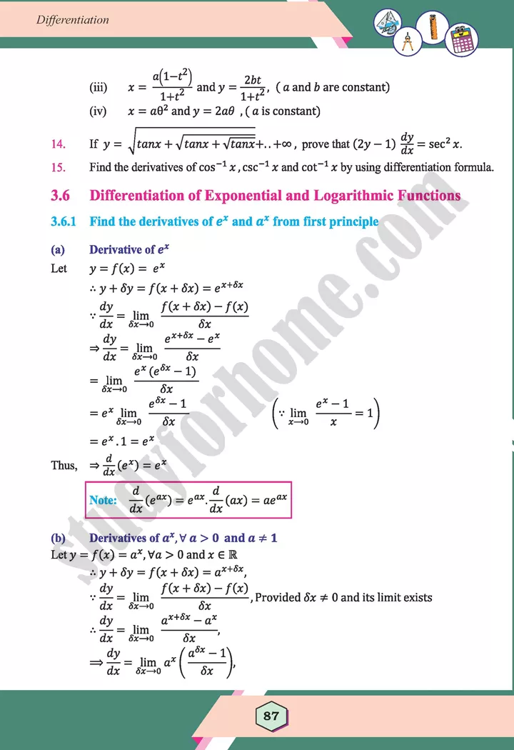 unit 3 differentiation maths 12th 30