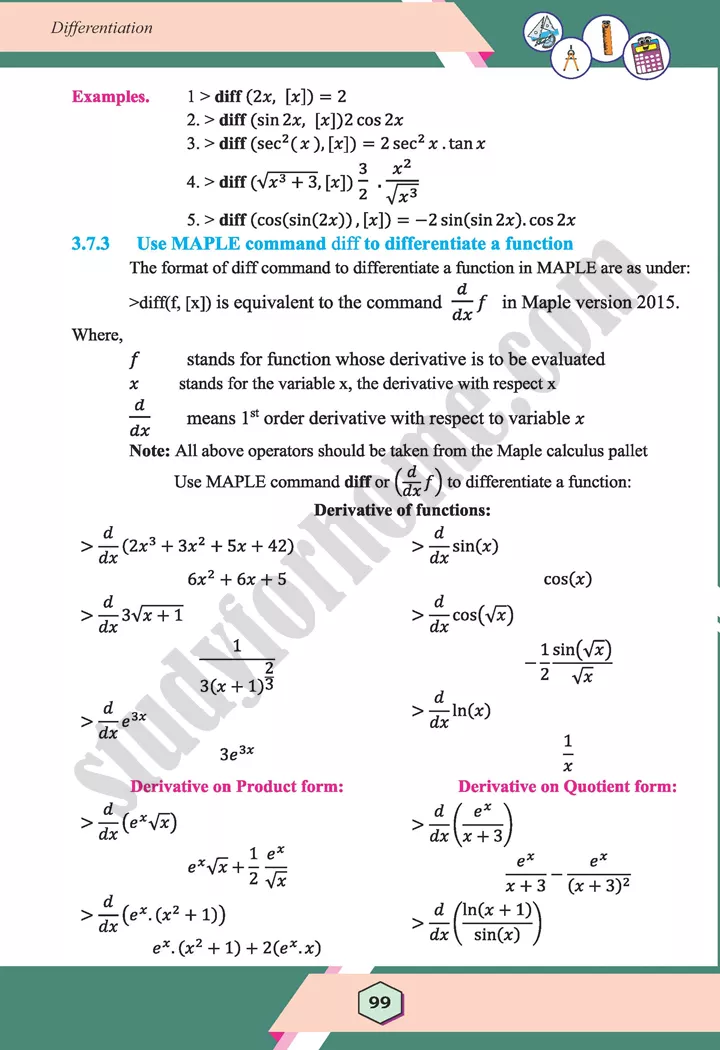 unit 3 differentiation maths 12th 42