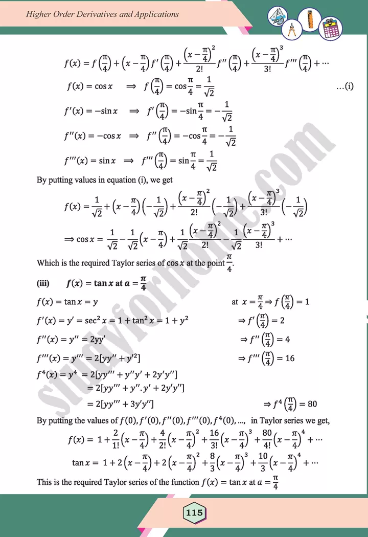 unit 4 higher order derivatives and applications maths 12th 13