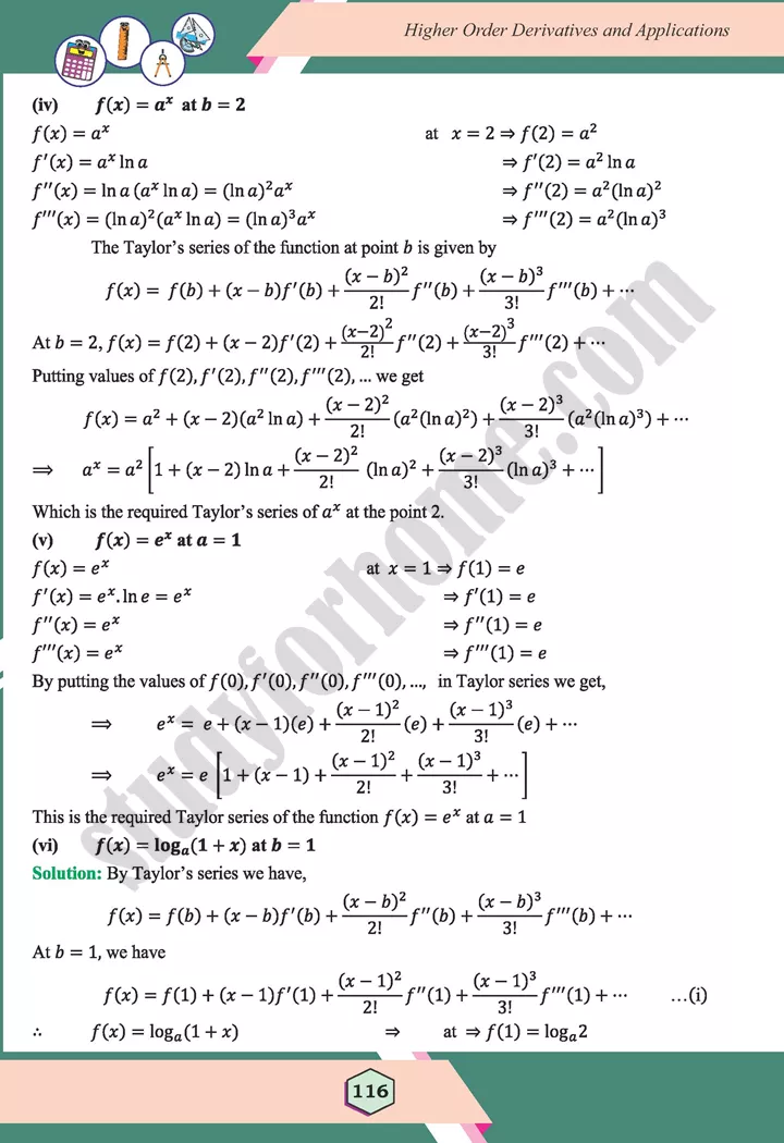 unit 4 higher order derivatives and applications maths 12th 14