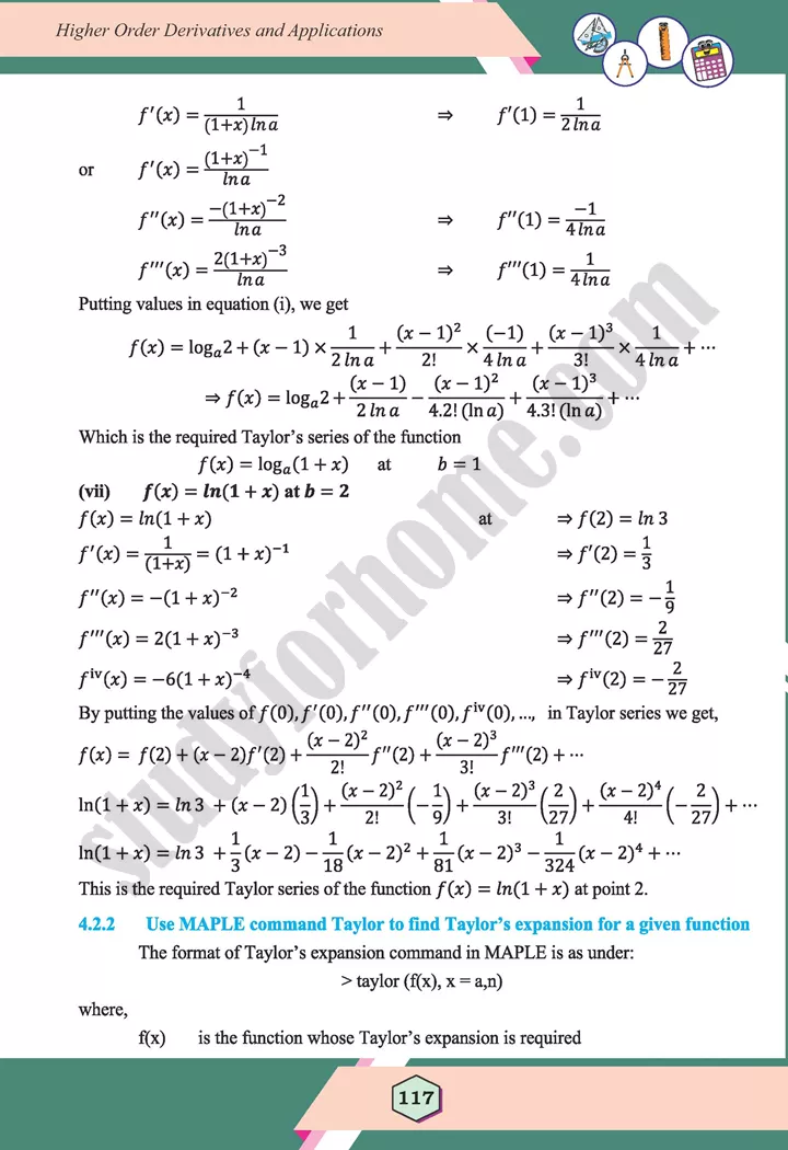 unit 4 higher order derivatives and applications maths 12th 15