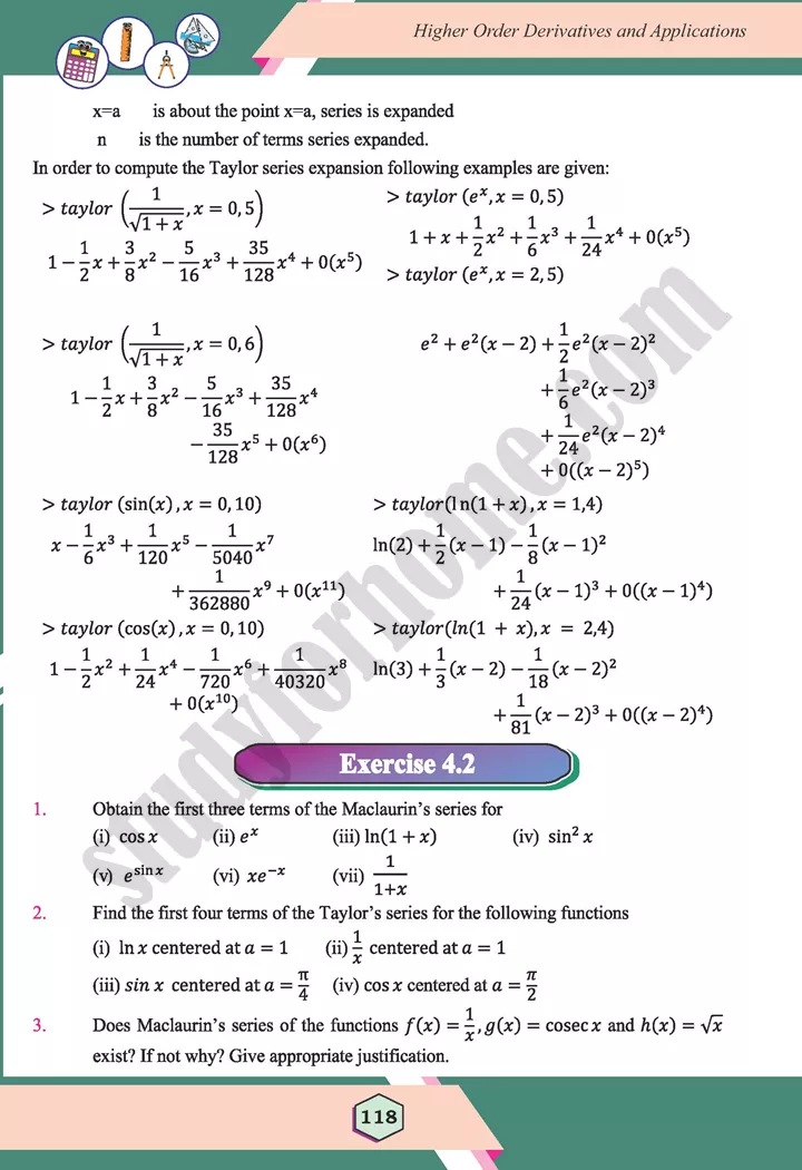 unit 4 higher order derivatives and applications maths 12th 16