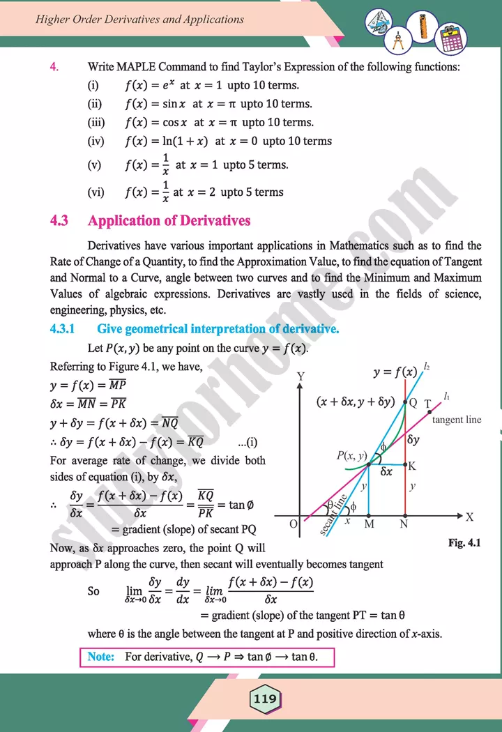 unit 4 higher order derivatives and applications maths 12th 17