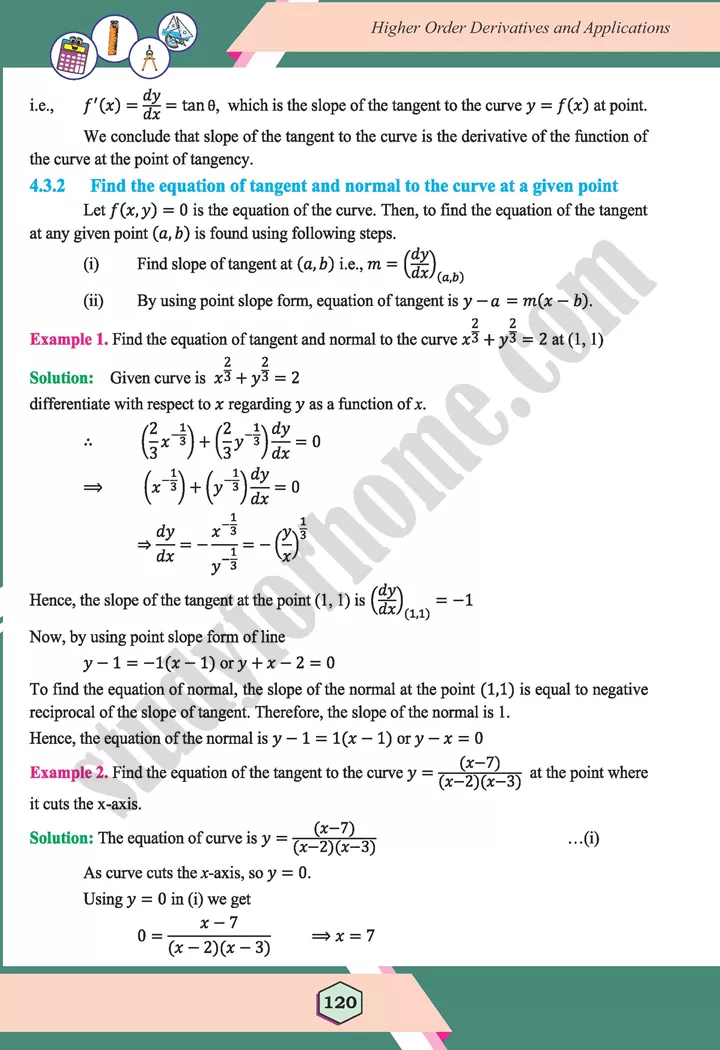 unit 4 higher order derivatives and applications maths 12th 18