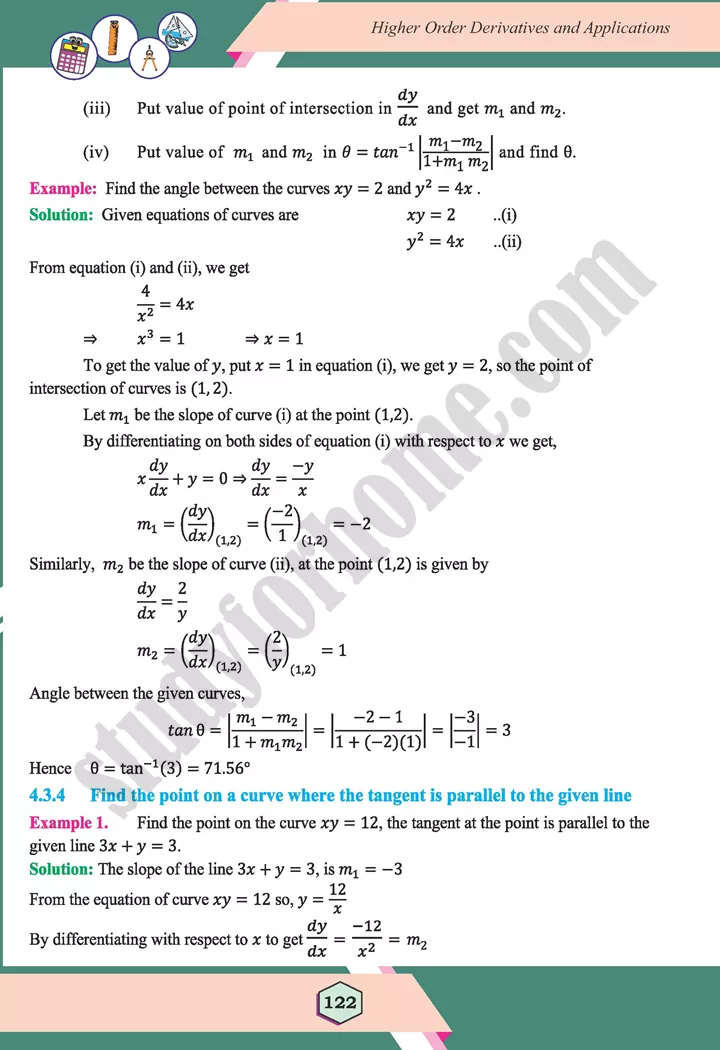 unit 4 higher order derivatives and applications maths 12th 20