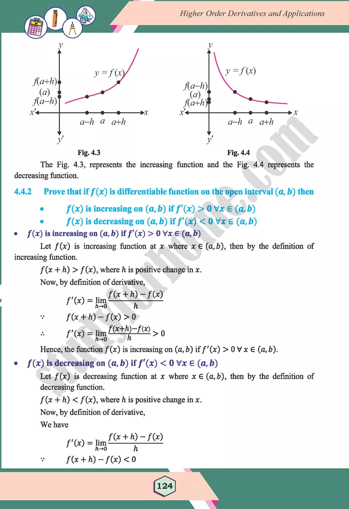 unit 4 higher order derivatives and applications maths 12th 22